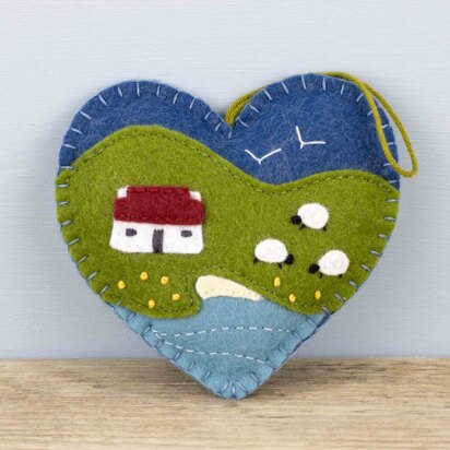 Cottage Heart Felt Ornament