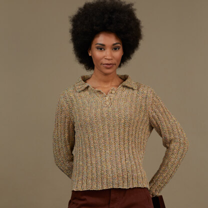 Wadsworth Pullover - Jumper Knitting Pattern for Women in Tahki Yarns Whidbey