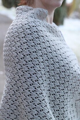 Winter Snow Shawl