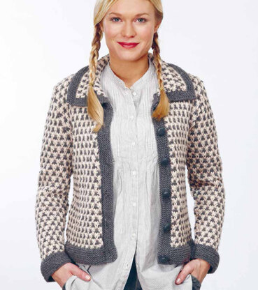 Cardigan in Rico Essentials Soft Merino Aran - 107