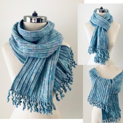 Contemporary Ribbed Scarf