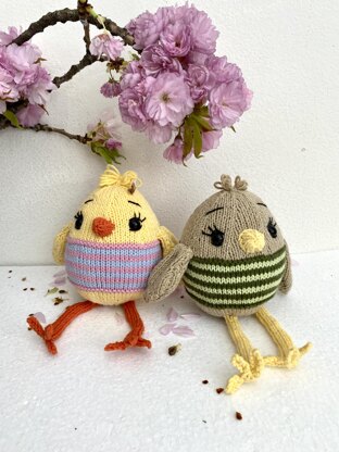 Rattle little Bird, knitted Bird, Bird Pattern