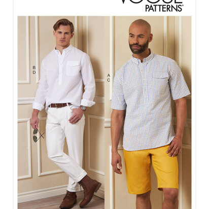 Vogue Sewing Men's Shirts, Shorts and Pants V1895 - Sewing Pattern