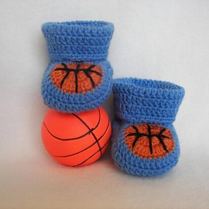 Basketball Baby Booties