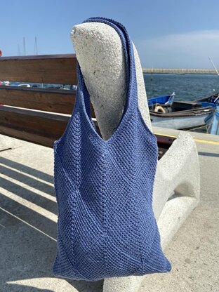 Tote Bag "Breeze" (tunisian crochet)