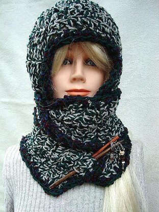 Crochet Schoodie pattern - Scarf+Hoodie=schoodie! | Crochet pattern by SweetPotatoPatterns