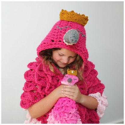 Hooded Flamingo Blanket Costume