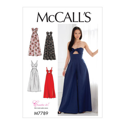 McCall's Misses' Dresses and Jumpsuits M7789 - Sewing Pattern