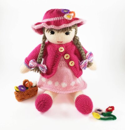 Maisy doll knitting pattern 19017