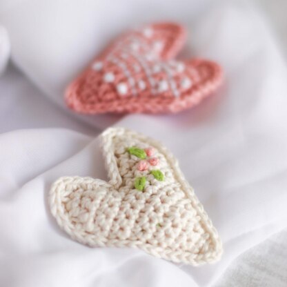 Embroidered heart