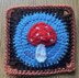 Crochet Toadstool Granny Square