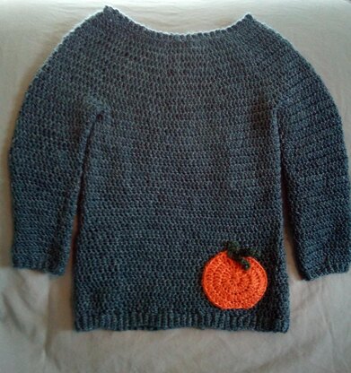 Fall Pumpkin Baby Pullover