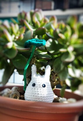 Chibi White Totoro Amigurumi Pattern