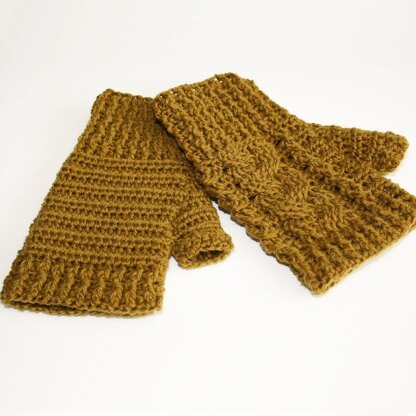 Braided Fingerless Mitts