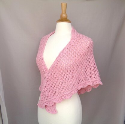 Peach Blossoms Shawl