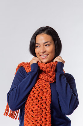 Johanna Scarf & Cowl - Knitting Pattern for Women in MillaMia Naturally Soft Super Chunky by MillaMia