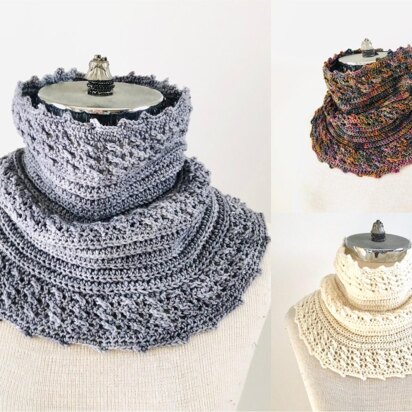 Cozy Cable Ribbed Cowl Scarf