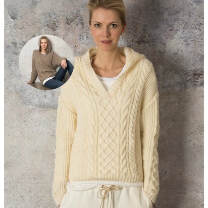 Cabled Tunic and Sweater in Rico Essentials Acrylic Antipilling DK - 605 - Downloadable PDF