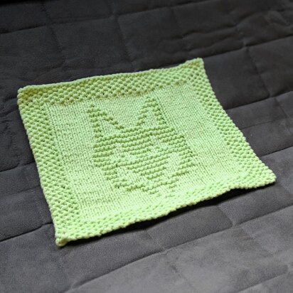 Fox Face Dishcloth