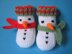 Snowman Baby Booties