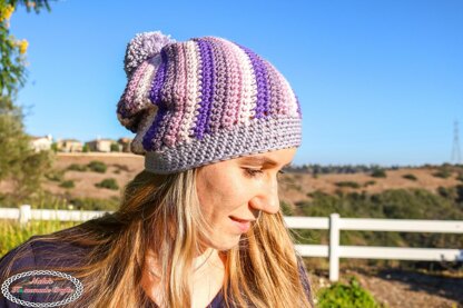 Spiral Slouchy Hat