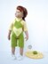 Outfit Lime and lemon for doll 16"-18" knitting flat