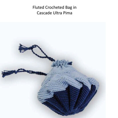 Fluted Crocheted Bag in Cascade Ultra Pima - 142 - Free PDF