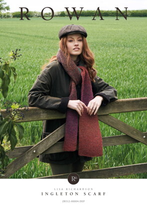 Ingleton Scarf in Rowan Felted Tweed Colour (DE) - Downloadable PDF