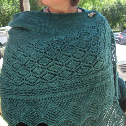 The Fetlar Wide Wingspan Shawl
