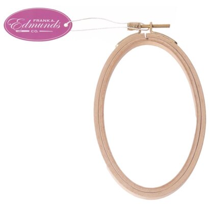 Frank A. Edmunds Beechwood Embroidery Hoop - 4in x 6in