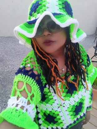 Meet Me In Aruba Granny Square SunHat