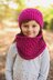 Raspberry Slouch Beanie & Cowl