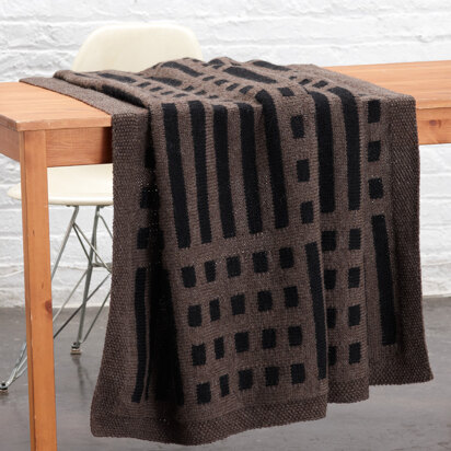 Mud Cloth Inspired Afghan in Lion Brand Vanna's Choice - L0719