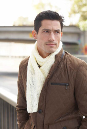 Men's Interchangeable Scarves in Caron Simply Soft, Simply Soft Heathers and Simply Soft Paints - Downloadable PDF