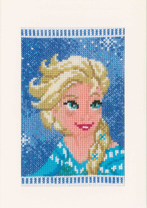 Vervaco Greeting Card Kit Disney Elsa, Olaf&Anna Set Of 3 Cross Stitch Kit