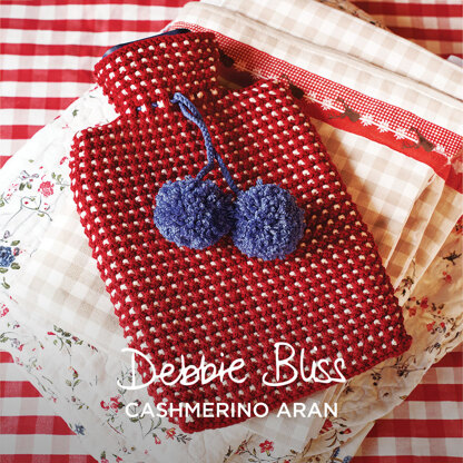 Hot Water Bottle Cover - Knitting Pattern for Christmas in Debbie Bliss Cashmerino Aran