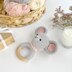 Mouse crochet pattern baby rattle Amigurumi teether toy