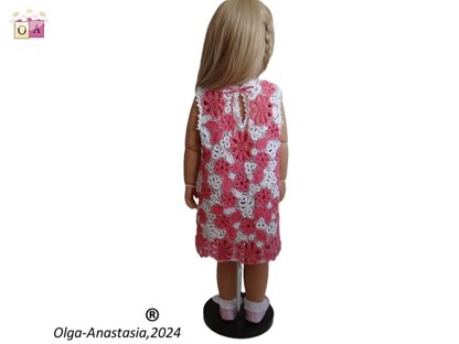 Crochet lace dress for girls