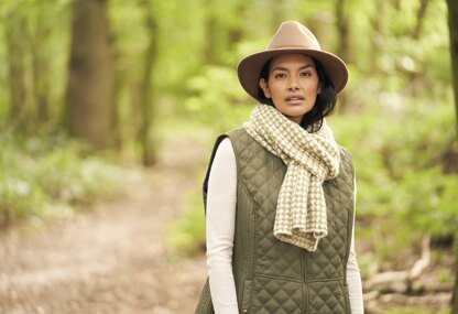 Houndstooth Scarf in Rowan Alpaca Classic - Downloadable PDF