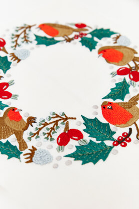 DMC Christmas Robins Embroidery Pattern - PAT1811 - Downloadable PDF