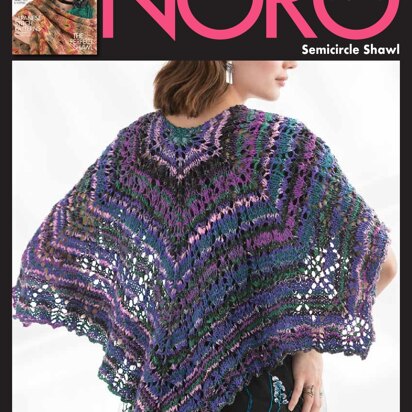 Semicircle Shawl in Noro Nishiki - 14855 - Downloadable PDF