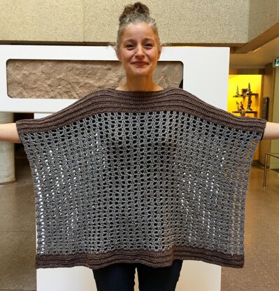 Crochet Poncho Pattern: Easy-Peasy Two Rectangle Poncho