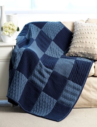 Sampler Blanket in Bernat Super Value