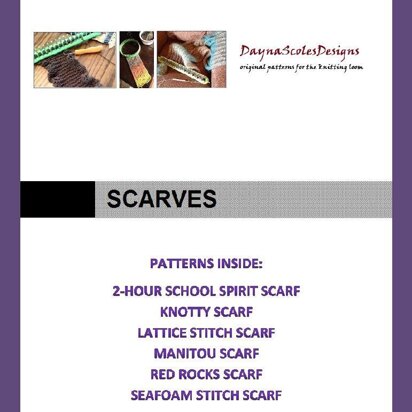 Scarves eBook - 6 loom knit patterns