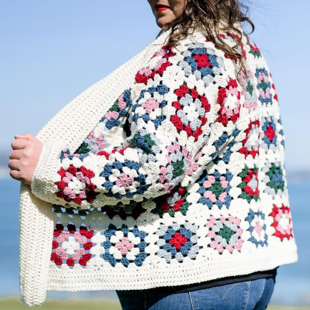 Crochet Granny Square Cardigan Pattern – Joy of Motion Crochet