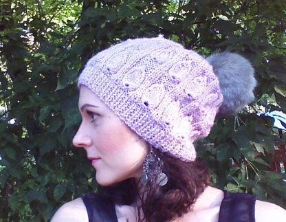 "Blush" slouchy hat