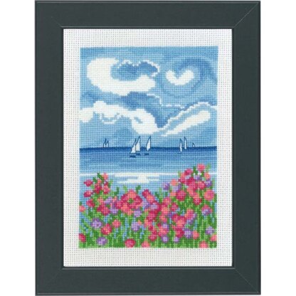 Permin Sailboat Cross Stitch Cross Stitch Kit - 13x18cm