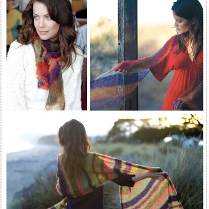 Striped Shawls in Be Sweet Extra Fine Mohair