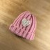 Ribbed Valentine Beanie