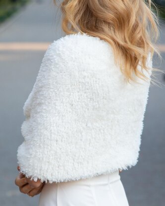 Knitting Pattern Knit Faux Fur Wrap